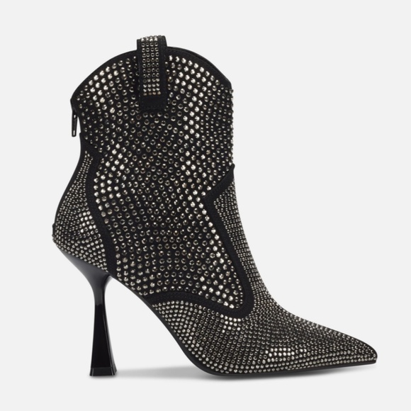 Rhinestone Booties New size 6 - Picture 4 of 6